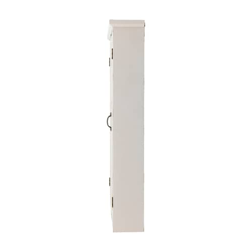 Rangement mural Hazem / L 81 x P 18 x H 122 cm - Bloomingville - Blanc patiné / Fond bois - Sapin, Verre trempé