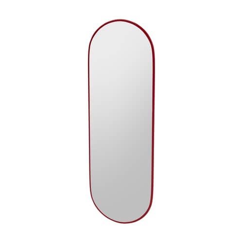 Colour Frame - Figure Wall mirror wood red / 46.8 x 138 cm - MONTANA - Beetroot 165 -  Verre miroir, Lacquered MDF