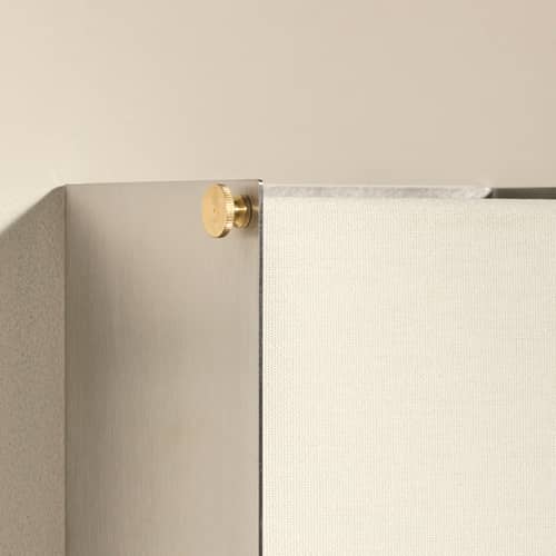 Applique Boxie Grand / H 60 cm - Métal & tissu - Maison Sarah Lavoine - Inox brossé - Acier inoxydable brossé, Laiton