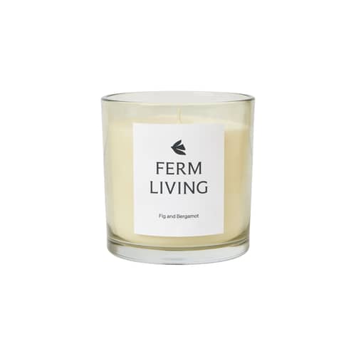 Bougie parfumée Vitto / Bergamote citronnée - H 10 cm - Ferm Living - Bergamote citronnée - Cire de colza, Verre