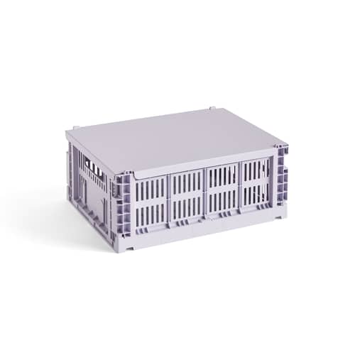 Couvercle  / Pour panier Colour Crate Medium 26,5 x 34,5 cm - Hay - Lavande - Acier
