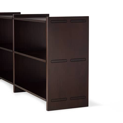Étagère Mortise bois marron / L 175 x H 82 cm - Ethnicraft - L 175 cm / Acajou foncé - Acajou massif