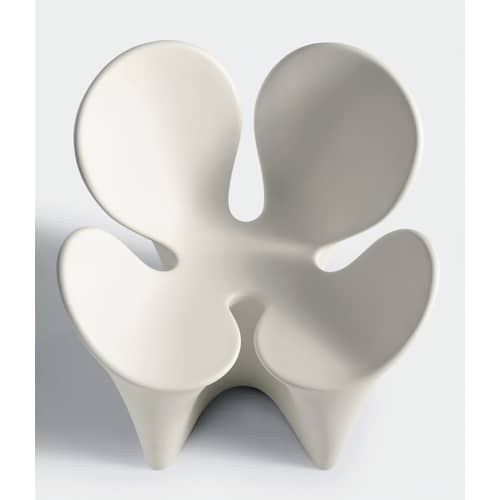 Fauteuil Clover plastique blanc / Ron Arad, 2007 - Driade - Blanc - Polyéthylène