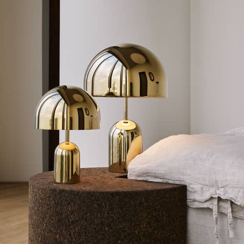 Lampe de table Bell LED métal noir / Ø 28 x H 42,5 cm / Seconde vie - Tom Dixon - Noir - Acier