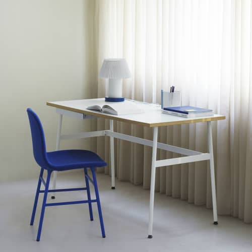 Lampe de table Cellu métal bleu  / Seconde vie - Normann Copenhagen - Bleu - Acier, Aluminium, PVC