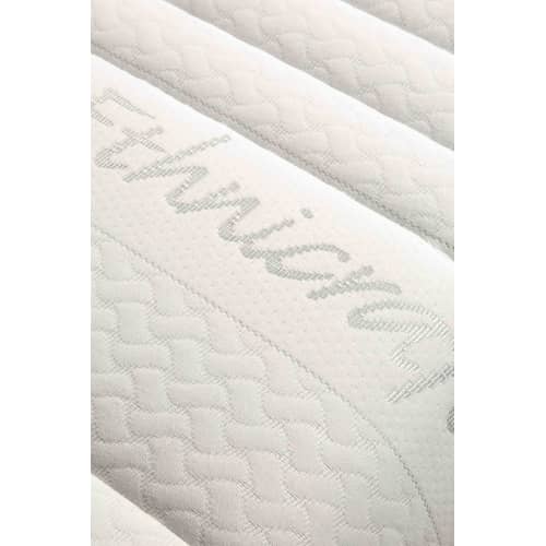 Matelas 160 x 200 cm Infitiny tissu blanc / Mémoire de forme - Ethnicraft - 160 x 200 cm - Mousse polyuréthane HR, Mousse visco-élastique, PET