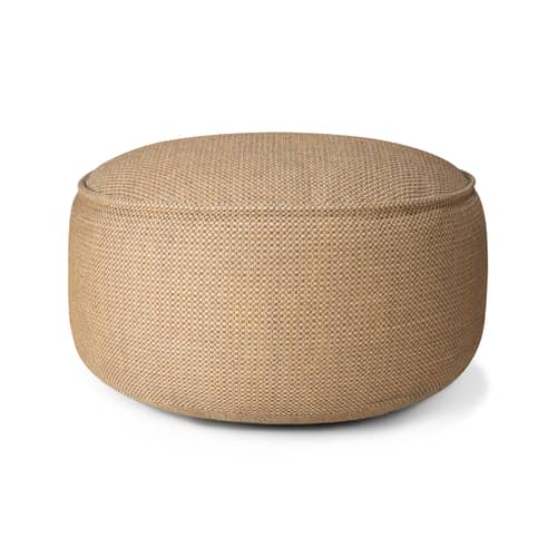 Pouf d\'extérieur Donut XL Outdoor / Ø 80 cm - Ethnicraft - Marsala - Mousse, Tissu polypropylène