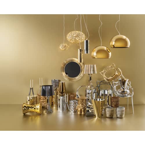Rangement Componibili gris argent métal / 2 tiroirs - Métallisé - Anna Castelli Ferrieri, 1968 - Kartell - Chromé - ABS