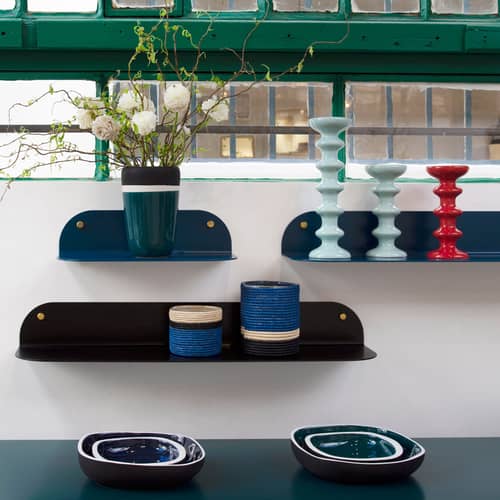 Regal Tokyo Large metall schwarz / L 80 cm - Stahl - Maison Sarah Lavoine - Schwarz - thermolackierter Stahl
