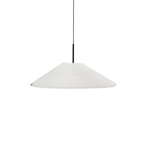 Suspension Nebra Small tissu blanc / LED - Abat-jour ajustable Ø 40 à 75 cm / Seconde vie - NEW WORKS - Ø 40 cm / Blanc - Acier, Aluminium, Tyvek