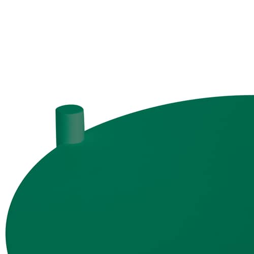 Table d\'appoint Ande / Ø 40 x H 55 cm - NOO.MA - Vert pastèque - Acier recyclé