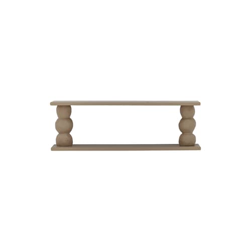 Solan Wall shelf wood beige / L 80 x D 20 x H 25 cm - Bloomingville - Beige - Fir-tree, MDF