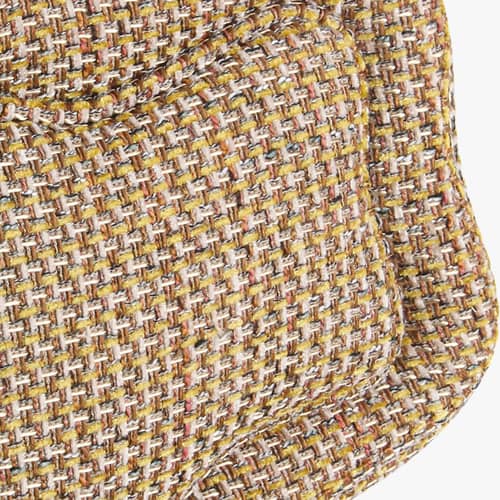 Chaise rembourrée Arty tissu jaune - NV GALLERY - Tweed jaune - Fer, Mousse haute densité, Tissu Tweed