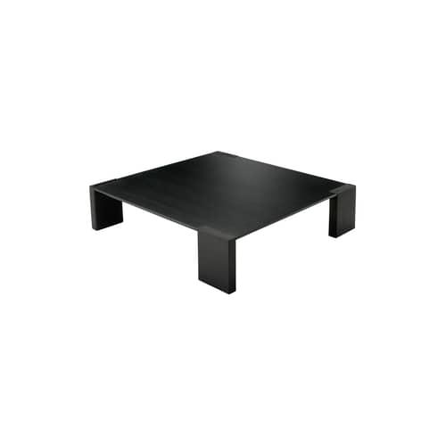 Couchtisch Ironwood metall holz schwarz - Zeus - Schwarz phosphatiertes Stahl und Holz - Holz, phosphatierter Stahl