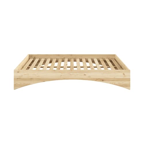 Doppelbett Orbit holz natur / Für Matratze 180 x 200 cm - KARUP - Für Matratze 180 x 200 cm - FSC-zertifiziertes Massivholz Kiefer