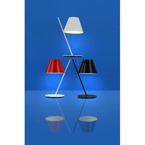 Lampe de table La Petite   / H 37 cm - Artemide - Blanc - Aluminium, PVC