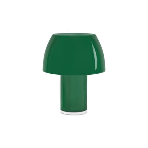 Lampe extérieur sans fil rechargeable Lorosae LED verre vert - Nemo - Vert Romarin - Verre