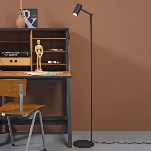 Stehleuchte Montreux metall schwarz / Ausrichtbar - H 134 cm - It\'s about Romi - Schwarz - Eisen