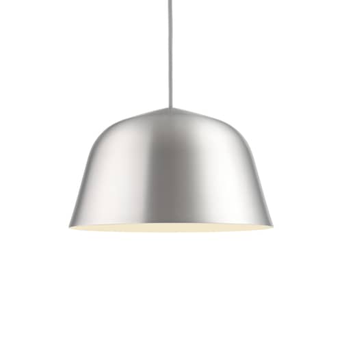 Suspension Ambit métal argent / Ø 25 cm - Muuto - Aluminium brossé - Aluminium