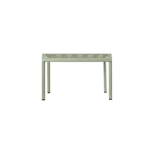 Table basse Dapple métal vert / 57 x 57 x H 38,5 cm - Ferm Living - Vert Thé - Acier galvanisé thermolaqué
