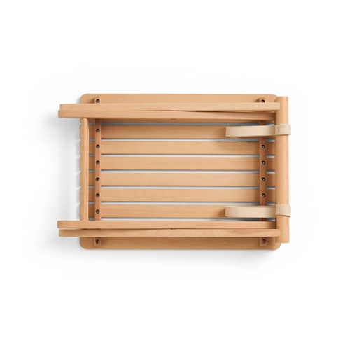 Table d\'appoint pliante Outdoor Market / 41 x 52,5 x H 44 cm - Jasper Morrison - Hay - Hêtre naturel - Hêtre certifié FSC