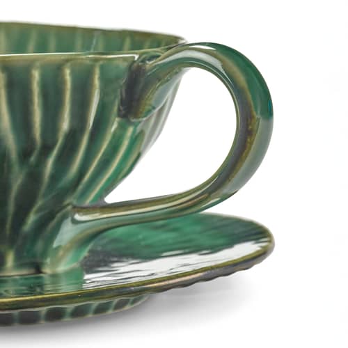 Set de 2 tasses à cappuccino Verde Lanza - Serax - Set 2 tasses - Grès émaillé