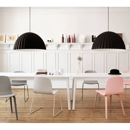 Chaise Visu bois naturel / Pieds bois - Muuto - Chêne naturel - Contreplaqué de chêne