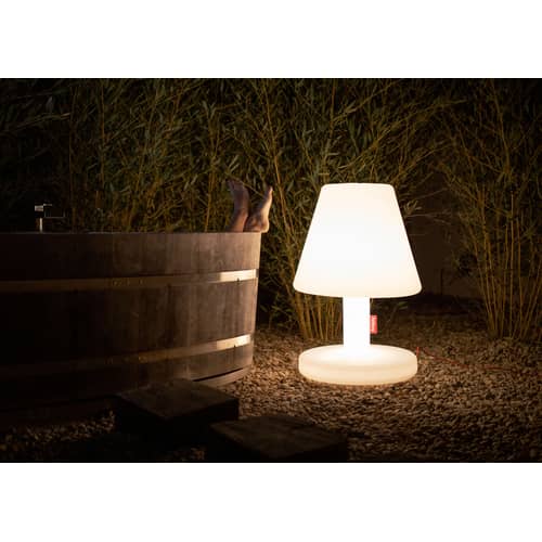 Outdoorlampe Edison the Grand Bluetooth plastikmaterial weiß / H 90 cm - LED - Fatboy - Weiß / Bluetooth - Polyäthylen