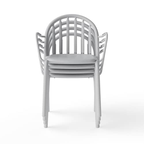 Fauteuil empilable Fred\'s métal gris - Fatboy - Gris clair - Aluminium