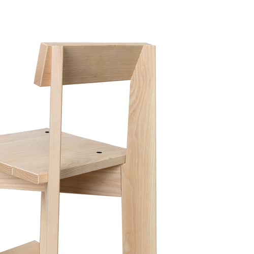 Kinderhochstuhl Ark holz natur / Junior-Stuhl Sitzfläche:  H 53 cm - Ferm Living - Esche natur - Esche massiv FSC