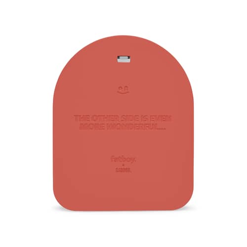 Miroir mural Mirage orange Dome / Verre coloré - L 60 x H 73,5 cm - Fatboy - Argile rustique - Polyuréthane, Verre coloré