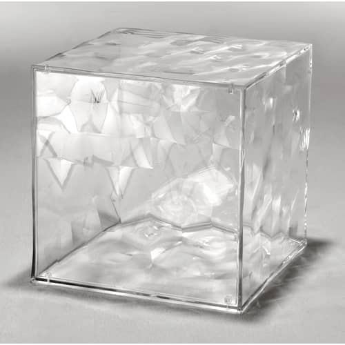 Ablage Optic plastikmaterial transparent mit Tür - Kartell - Kristall transparent - PMMA
