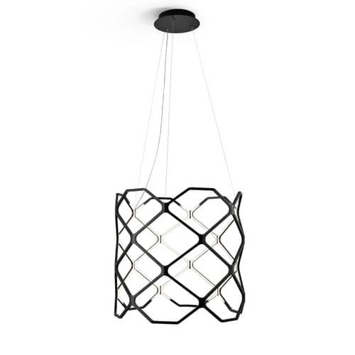 Pendelleuchte Titia LED plastikmaterial schwarz / Ø 70 x H 60 cm - Nemo - Schwarz - Thermoplastisches Polymer