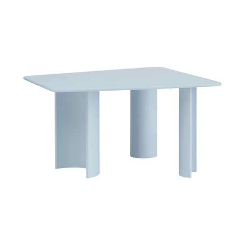rechteckiger Tisch Re-Norm holz blau / 130 x 120 cm - Muuto - Hellblau - Getöntes Eschenfurnier