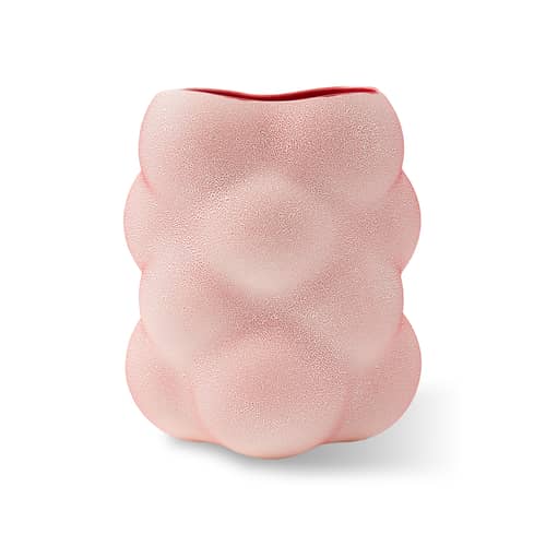 Vase Grape Small céramique rouge / Ø 24,5 x H 30 cm - POLSPOTTEN - Rouge - Céramique émaillée