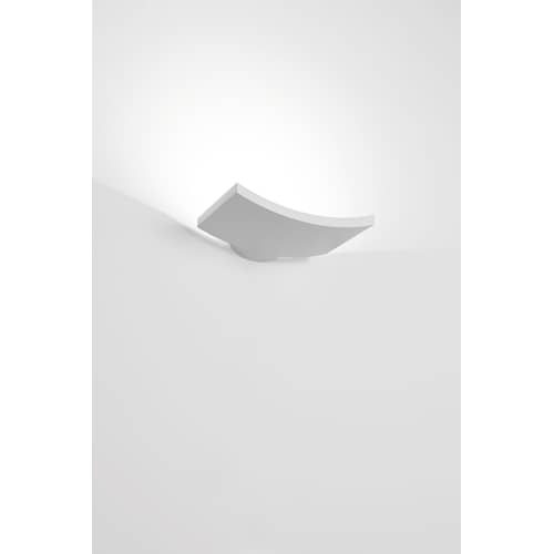 Wandleuchte Microsurf LED metall weiß - Artemide - Weiß - klarlackbeschichtetes Aluminium