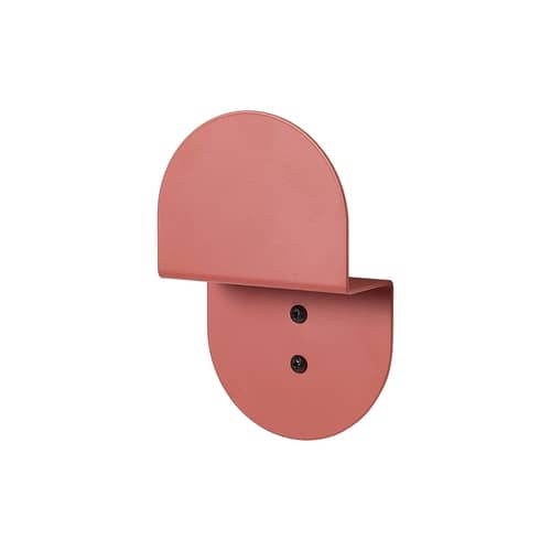 Appendiabiti Vibes metallo rosso - NOBODINOZ - Rosso mattone - Acciaio laccato