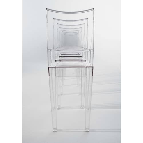 Chaise empilable La Marie plastique transparent / Philippe Starck, 1999 - Kartell - Cristal - Polycarbonate