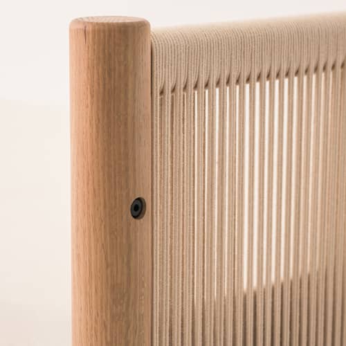 Latitude Children bed natural wood / 82 x 152 cm - NOBODINOZ - Children bed - Cotton rope, Solid oak