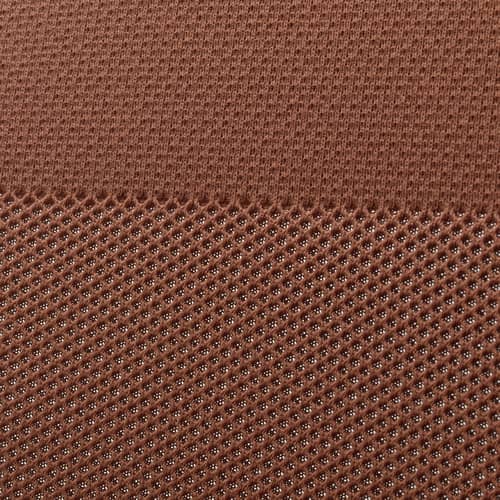 Fauteuil à roulettes ACX Mesh tissu orange / Dossier résille - Vitra - Terracotta (dossier résille) - Mousse polyuréthane, Polyamide, Polypropylène, Résille
