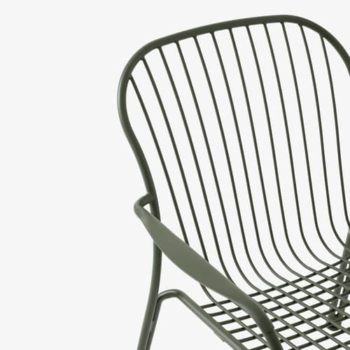 Fauteuil de repas Thorvald SC95 - &tradition - Vert bronze - Acier