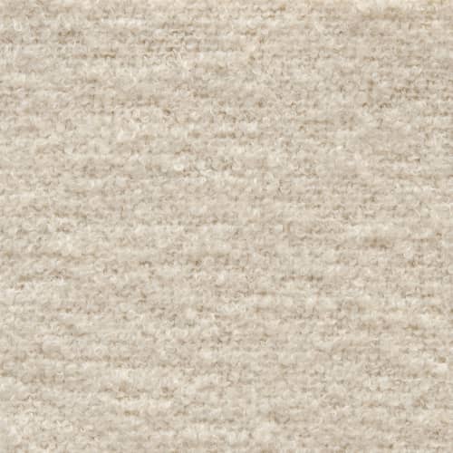 Fauteuil rembourré Pacha tissu beige / Pierre Paulin - Réédition 1975 - Gubi - Ivoire (Tissu Harp 24) / Base noire - Contreplaqué, MDF peint, Mousse, Tissu bouclé