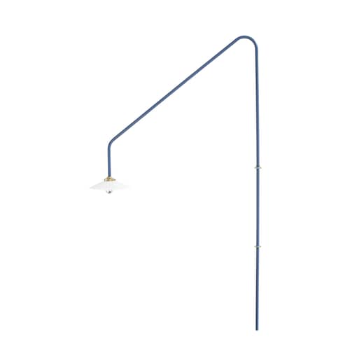 Wandleuchte mit Stromkabel Hanging Lamp n°4 metall blau / H 180 x B 90 cm - valerie objects - Blau - Glas, Stahl
