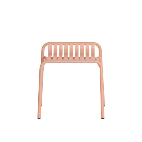 Hocker Week-End metall rosa / Aluminium - Petite Friture - Rose Blush - Aluminium, thermolackiert und expoxidbeschichtet