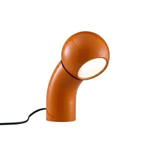 Lampe de table Pallino orange / Réédition 70 - Orientable - Martinelli Luce - Orange - ABS moulé, Aluminium