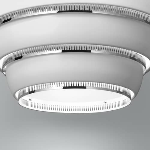 Beehive A331 Pendant metal white / Alvar Aalto, 1953 - ARTEK - White / Chromed white - Aluminium, Steel