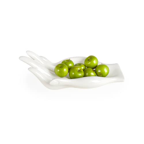 Coupe Eve céramique blanc / 46 x 22 cm - Jonathan Adler - Blanc - Porcelaine