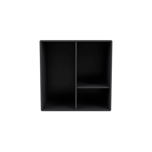 Montana Mini 1002 Wall storage wood grey / 3 compartments - 35 x 35 x D 25 cm - MONTANA - Charcoal grey 04 - Lacquered MDF