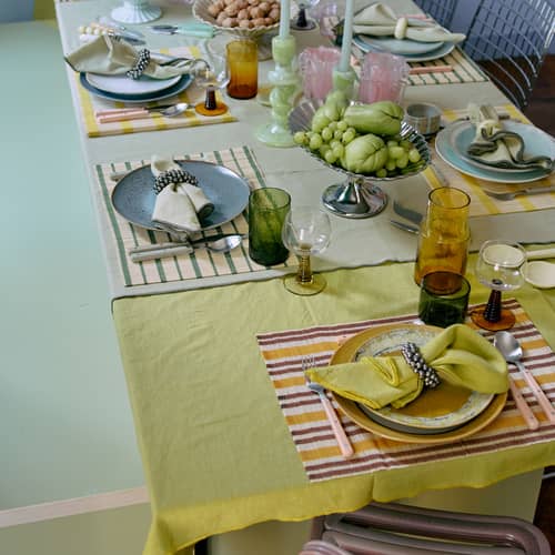 Bicchiere Tube vetro verde / 40 cl - HK LIVING - Verde Oliva - Vetro ruvido