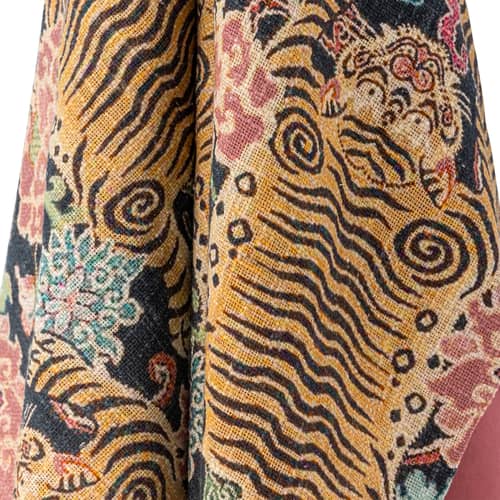 Decke Lester textil bunt / 152 x 127 cm - Bloomingville - Bunt & Schwarz - Baumwolle